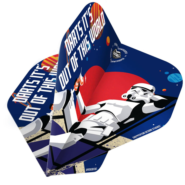 *Original StormTrooper Dart Flights - Official Licensed - No2 - Std - Storm Trooper - Out of This World