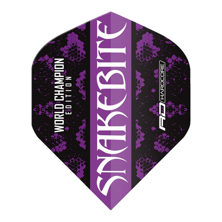 Hardcore Snakebite World Champion 2020 Black Standard Dart Flights by Red Dragon