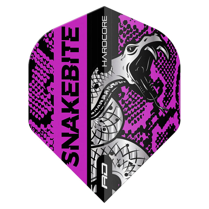 Hardcore Snakebite Coiled Snake Purple Standard Dart Flights by Red Dragon