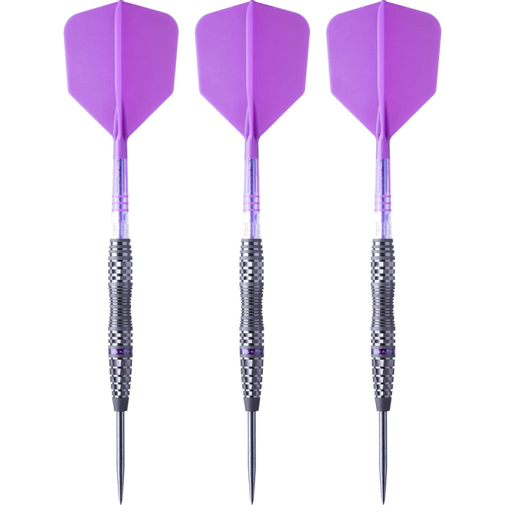 Cuesoul Engine V2 Darts - Steel Tip - 90% Tungsten - Hope Ring - Purple