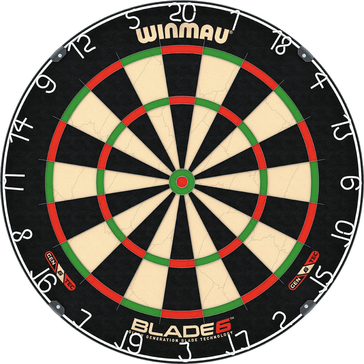 Winmau Blade 6 Dartboard - Professional - with Rota Lock System - Blade 6