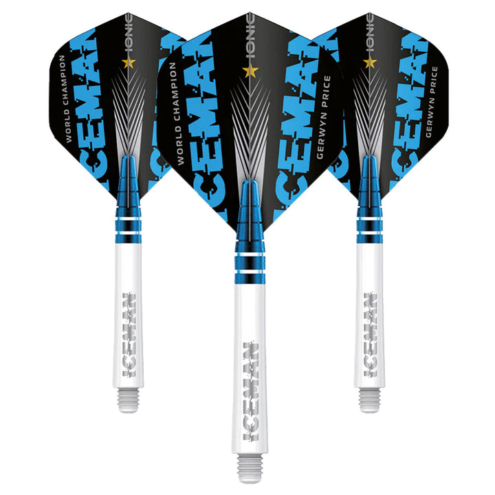 Gerwyn Price World Champion Nitro Ionic & Hardcore Combo White by Red Dragon - 2 Sets