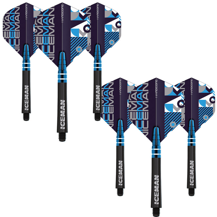 Gerwyn Price Nitro Ionic & Hardcore Combo - Black by Red Dragon - 2 Sets