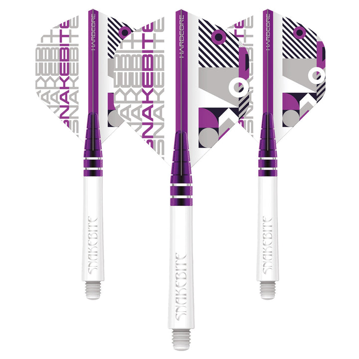 Peter Wright Snakebite Nitro Ionic & Hardcore Combo - White by Red Dragon - 2 Sets