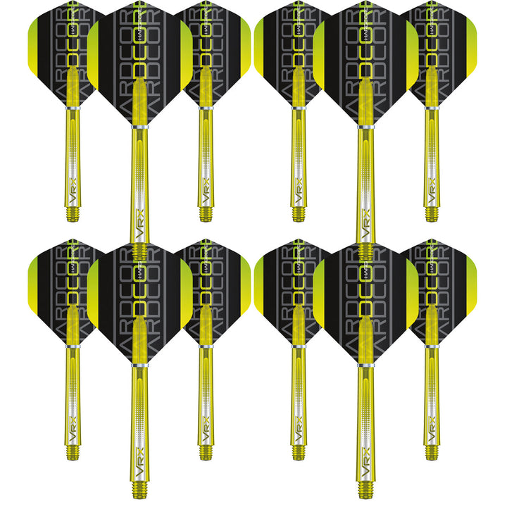 VRX Flight & Shaft Combo - Yellow by Red Dragon - 4 Sets