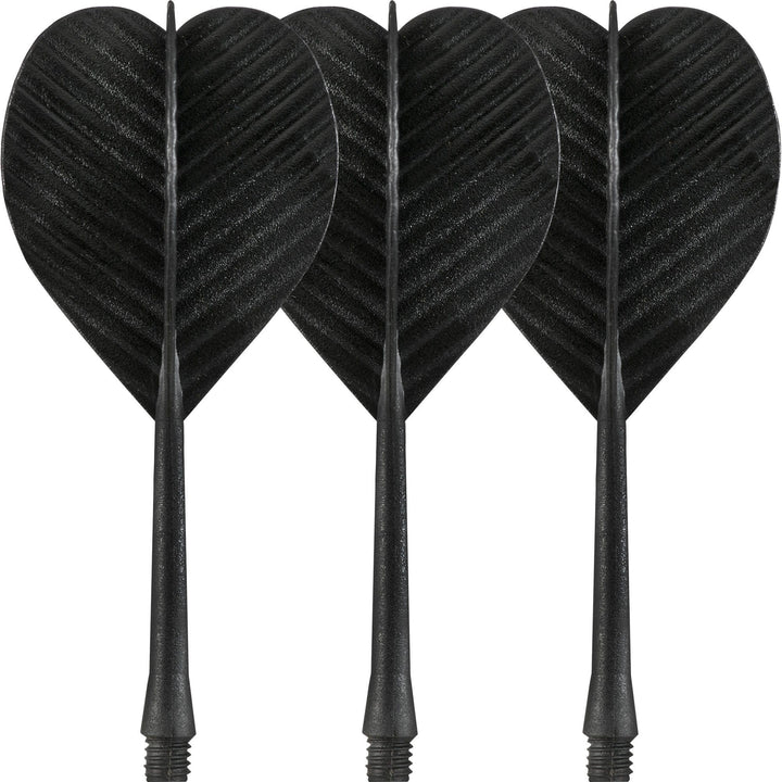 *Pub Darts All In One Durable Plastic Flights - (2ba) - Black-X2165