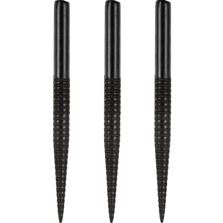 *Harrows Laser Cut Spare Points - Steel Tip - Black - Ringed