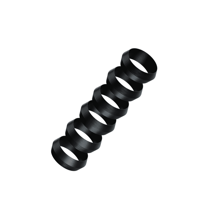Harrows Pyramid Rings - Stem Spare Rings - Pack 6 - Black