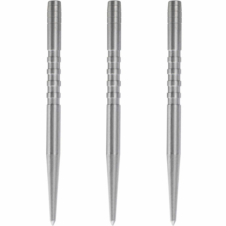 Condor Beak Dart Points - Steel Tip Replacement Points - with Cut - 5 Ring - Silver