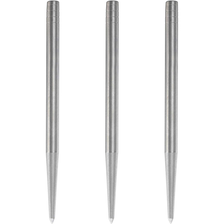 Condor Beak Dart Points - Steel Tip Replacement Points - without Cut - Smooth - Silver 42mm