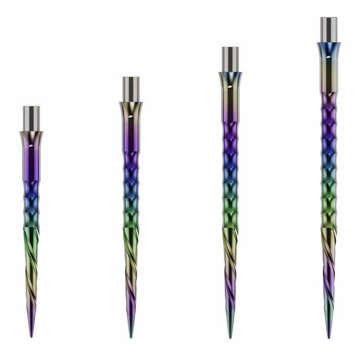 Caliburn Replaceable Dart Points - Spiro - No Lip - Rainbow