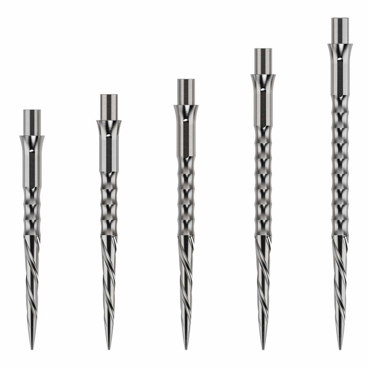 Caliburn Replaceable Dart Points - Spiro - No Lip - Silver