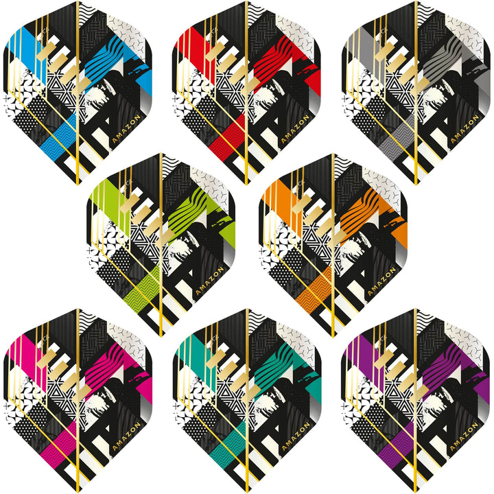 *Amazon Abstract Dart Flights - No2 - Std - Black