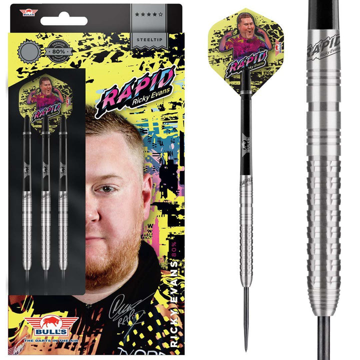 Ricky Evans 80% Tungsten Steel Tip Darts by Bulls NL