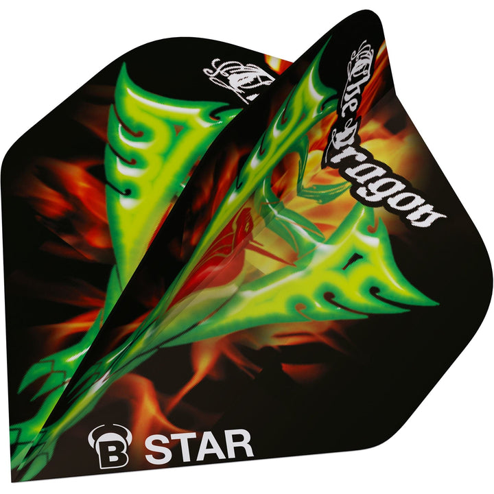 BULL'S B-Star Dart Flights - 100 Micron - A-Std - The Dragon