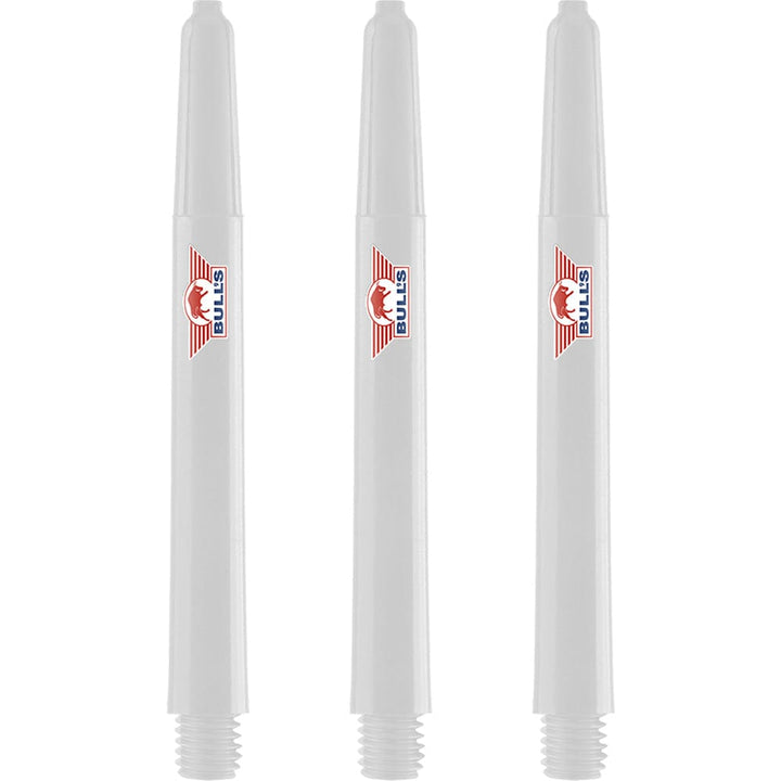 Bulls Airstriper Dart Shafts - Polycarbonate - White Medium