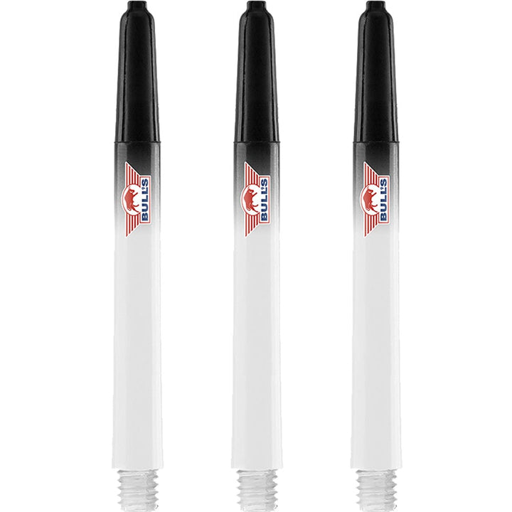 Bulls Airstriper Dart Shafts - Polycarbonate - Clear Black Medium