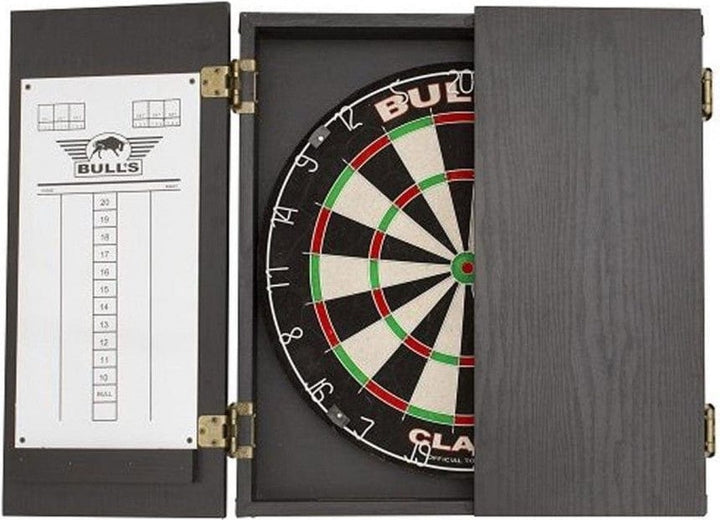 *Bulls Classic Dartboard Cabinet - Wooden - Plain Black