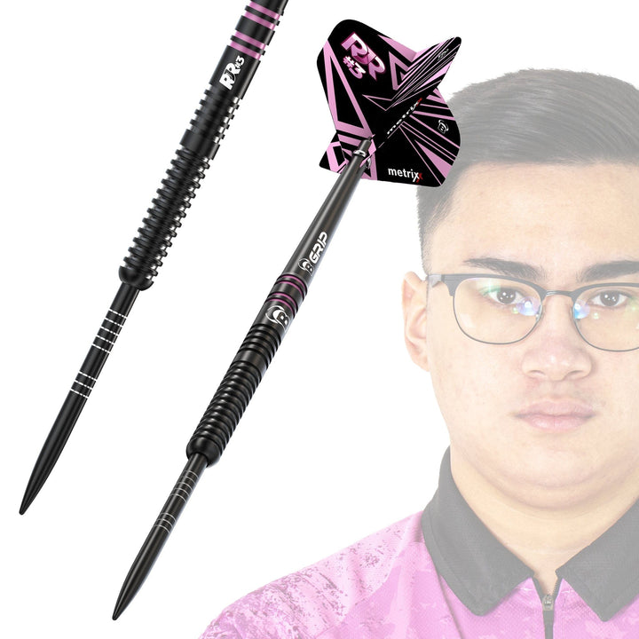 *BULL'S Rusty-Jake Rodriguez - Steel Tip - 90% Tungsten - Black Titanium