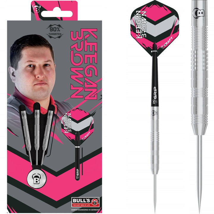 BULL'S Keegan Brown Darts - Steel Tip - The Needle 22g