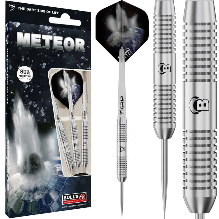 BULL'S Meteor Darts - Steel Tip - 80% Tungsten - MT1 - Ringed