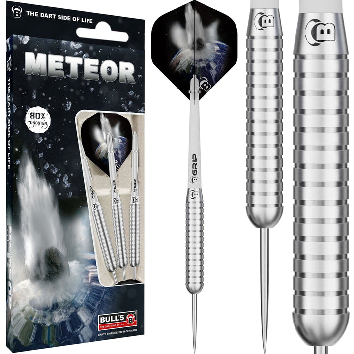 BULL'S Meteor Darts - Steel Tip - 80% Tungsten - MT12 - Ringed