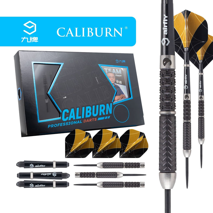 Caliburn Player Darts - Steel Tip - 95% - Black Titanium - ET II