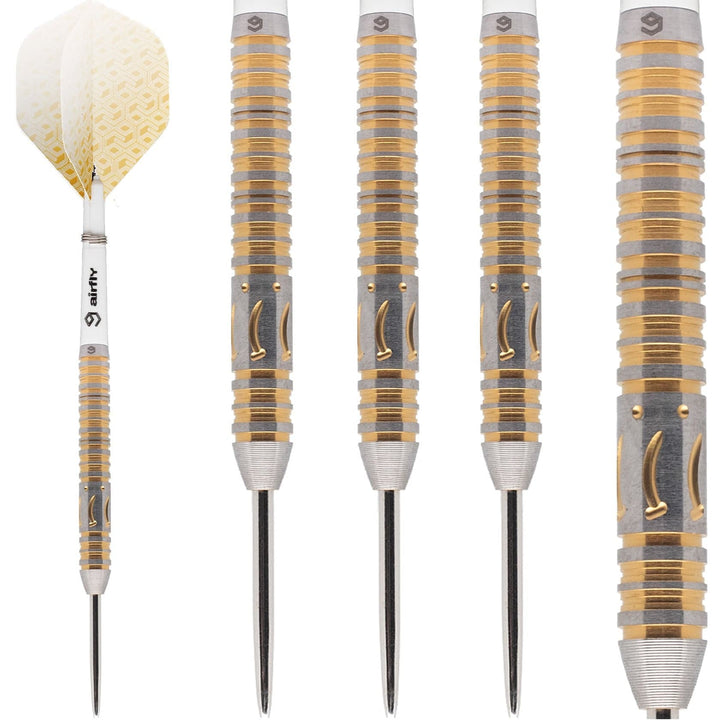 *Caliburn Player Darts - Steel Tip - 90% - Gold Titanium - Banana