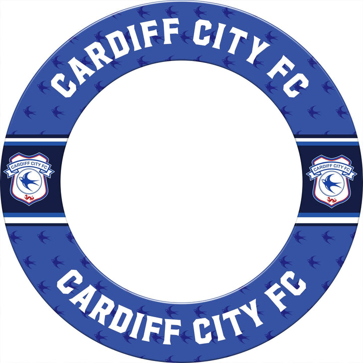 Cardiff City FC - Official Licensed - Dartboard Surround - S3 - Stripe Crest