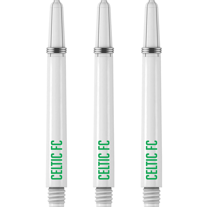 Celtic FC Nylon Shafts - Dart Stems with Springs - Celtic Football - White