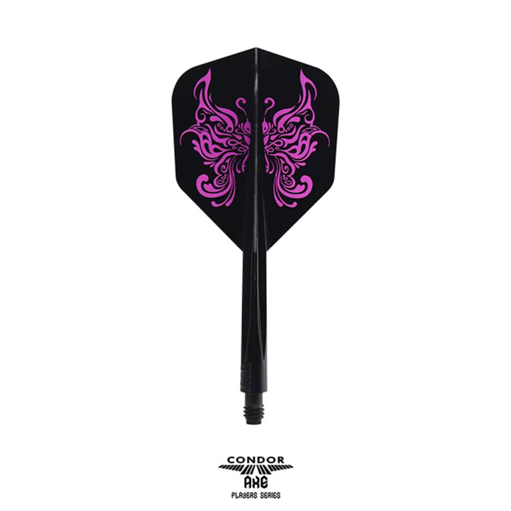 *Condor AXE Dart Flights - Tribal Butterfly - Small - Clear Black