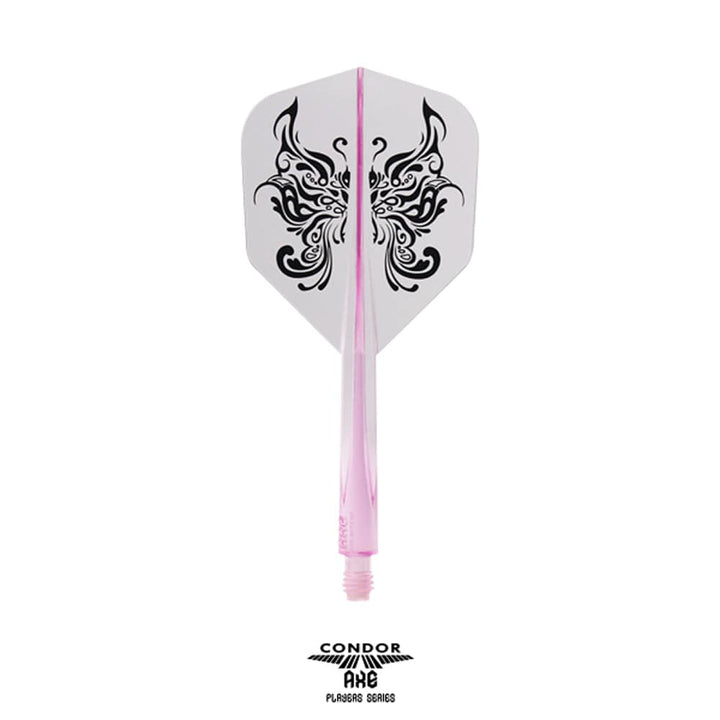 *Condor AXE Dart Flights - Tribal Butterfly - Small - Clear Pink