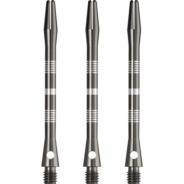 Designa Multiline Aluminium Shafts - Regrooved - Gun Metal Long