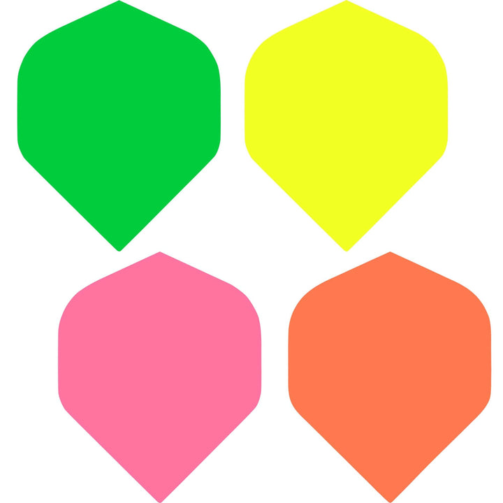 *Dart Flights - Poly Plain Fluoresent - Std - Fluro