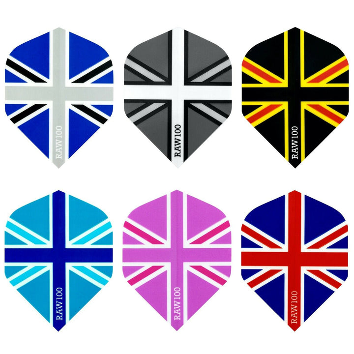 *Dart Flights - Raw 100 - 100 Micron - Std - Union Jack