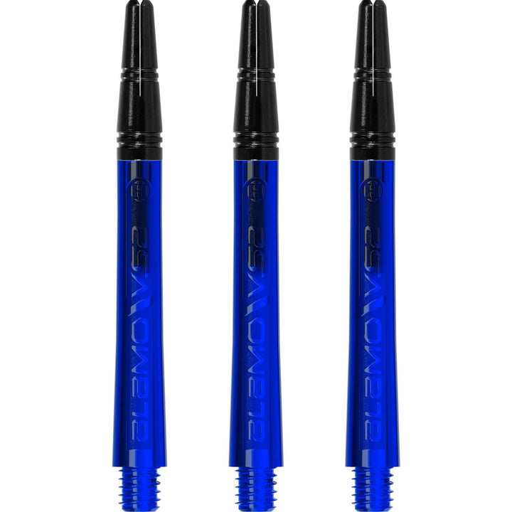 Harrows Alamo VS2 Dart Shafts - Polycarbonate - Black Aluminium Top - Blue Medium