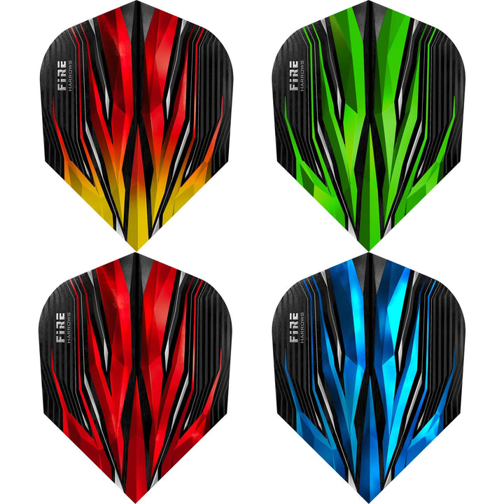 *Harrows Fire Inferno Dart Flights - No6 - Std