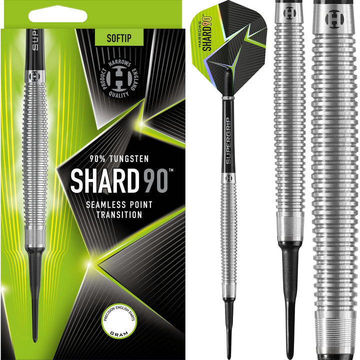 Harrows Shard Darts - Soft Tip - 90% - Ringed