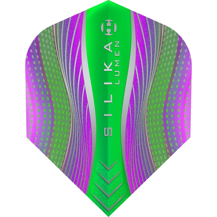 Harrows Silika Dart Flights - Tough Crystaline Coated - Std - No6 - Lumen Mix Purple