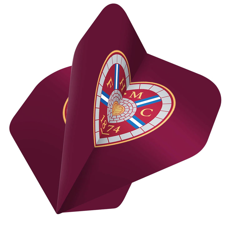 *Heart of Midlothian FC - Official Licensed - Hearts - Dart Flights - No2 - Std - F1 - Crest
