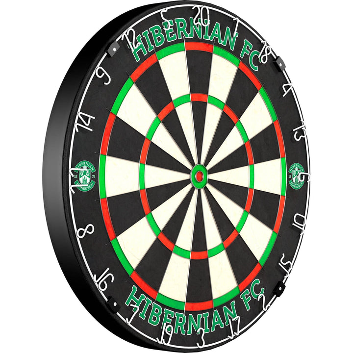 Hibernian FC - Official Licensed - Professional Dartboard - Crest and Wordmark