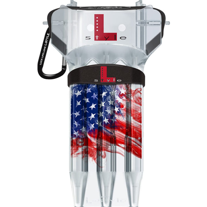 *L-Style - Krystal One - Dart Case - American Flag v3 - Clear