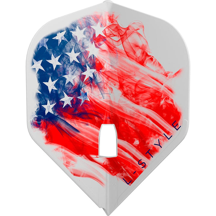 *L-Style - L-Flights - L1 Pro - Champagne Ring - Standard - American Flag v3 - Clear White