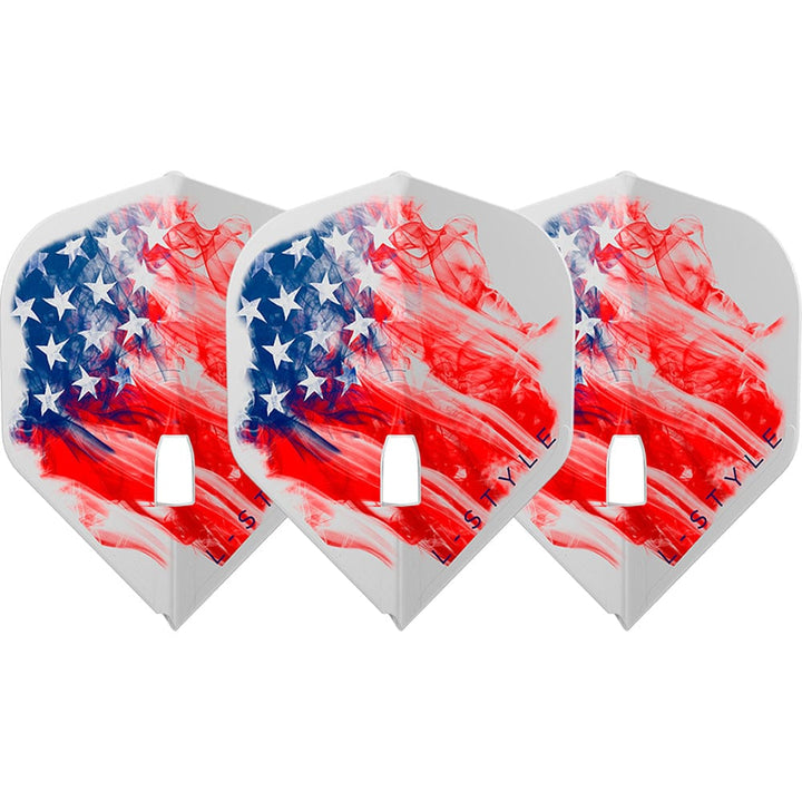 *L-Style - L-Flights - L1 Pro - Champagne Ring - Standard - American Flag v3 - Clear White