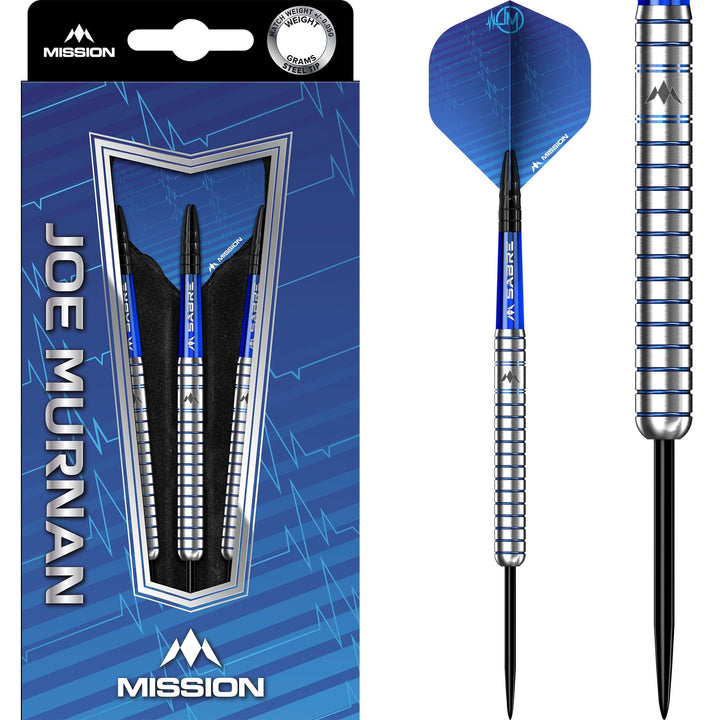 *Mission Joe Murnan Darts - Steel Tip - Electro Blue 24g