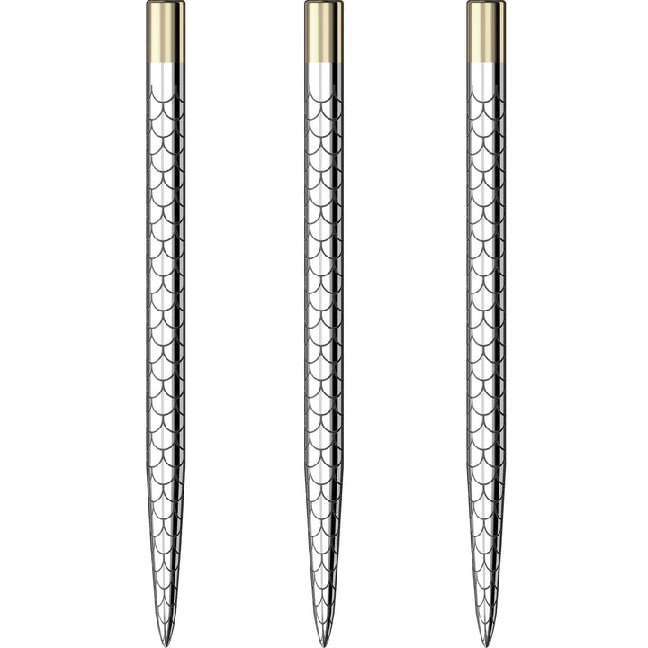 Mission Laser Plus - Steel Tip - Lasered Spare Points - Fan Mosaic - Silver 38mm