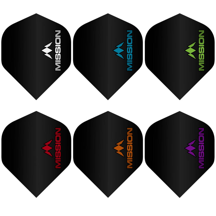 *Mission Logo Dart Flights - 100 Micron - No2 - Std