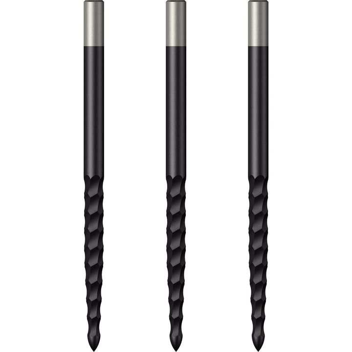 *Mission Lunar FS Dart Points - Spare Points - Rough Cut - Black 40mm