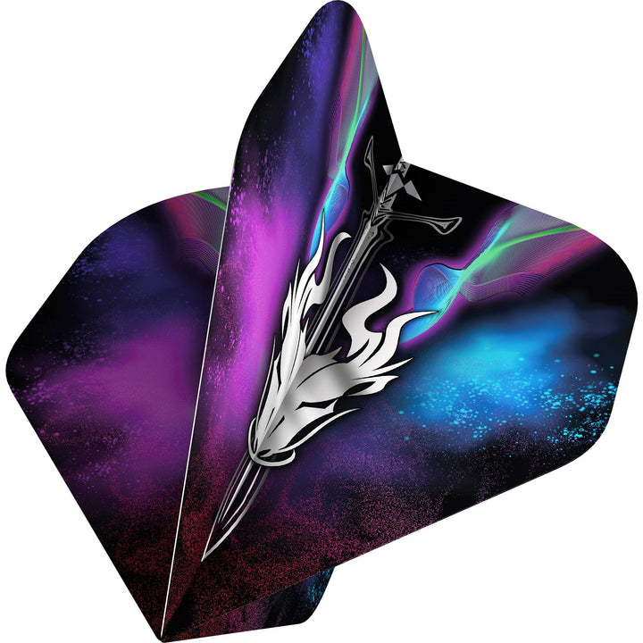 Mission Solo Dart Flights - 100 Micron - No2 - Std - Occult