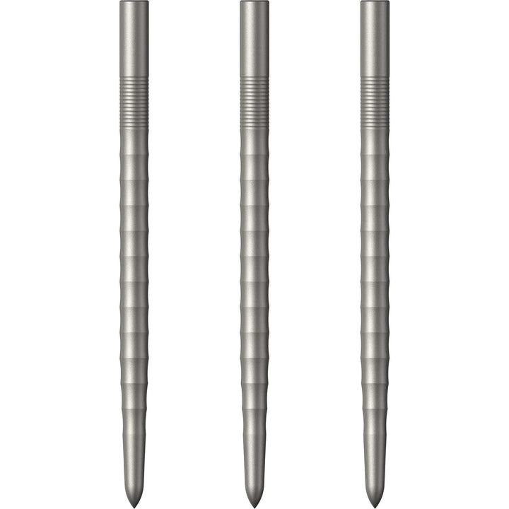 Mission Ripple Dart Points - Steel Tip Replacement Points - Silver 40mm